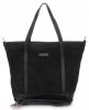 Bőr táska shopper bag Vittoria Gotti fekete V2939